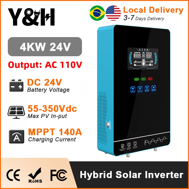Flexible Solar Panel - Y&H 4KW Hybrid Solar Inverter 24V
