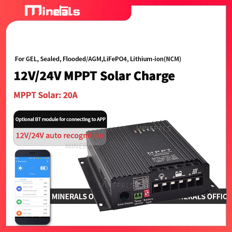 20A MPPT Controller 12V/24V Ba - огляд і ціна Mppt Charge Controller