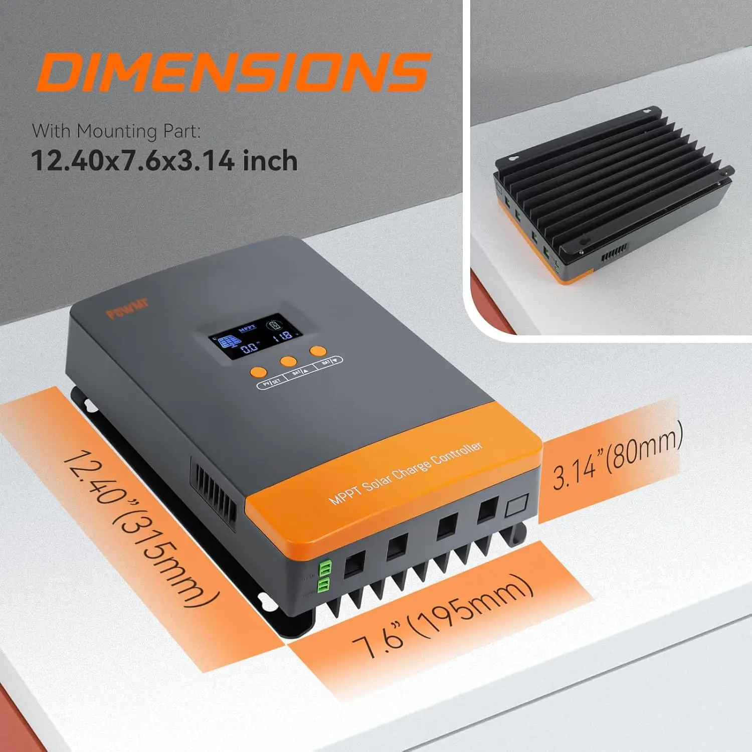 PowMr Hot Sale 12V 24V 48V Bat - огляд і ціна Mppt Charge Controller