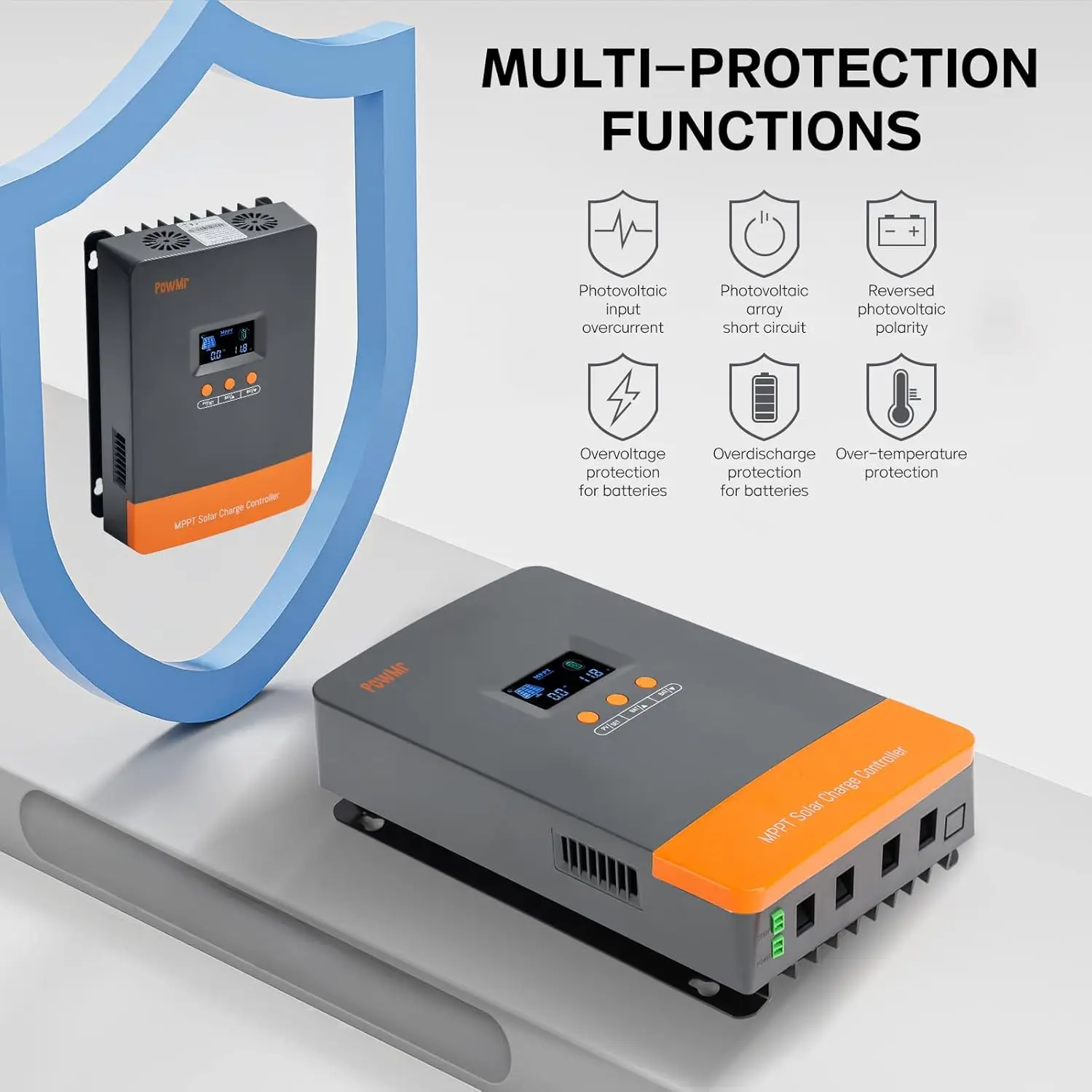 PowMr Hot Sale 12V 24V 48V Bat - огляд і ціна Mppt Charge Controller