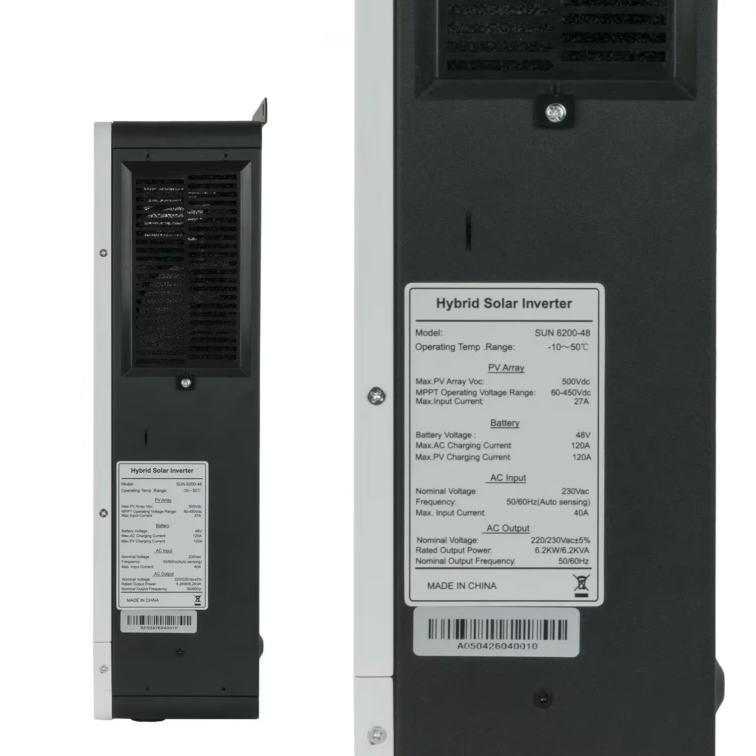 Hybrid solar inverter 6.2KW 48 - огляд і ціна Mppt Charge Controller