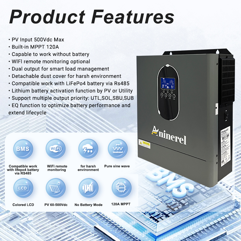 Aninerel 4.2KW 24V NEW 110-120 - огляд і ціна Mppt Charge Controller
